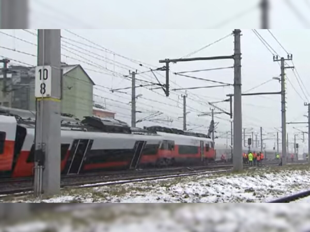 ऑस्ट्रिया रेल हादसे में महिला की मौत, 22 लोग घायल