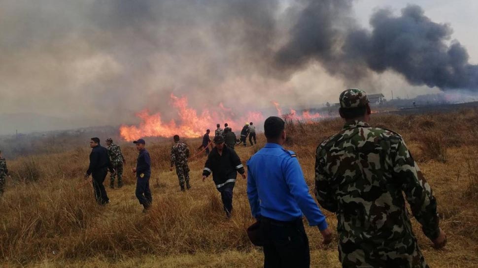 Photos of Bangladesh passenger Plane crash at Kathmandu airport Photos of Bangladesh passenger Plane crash at Kathmandu airport