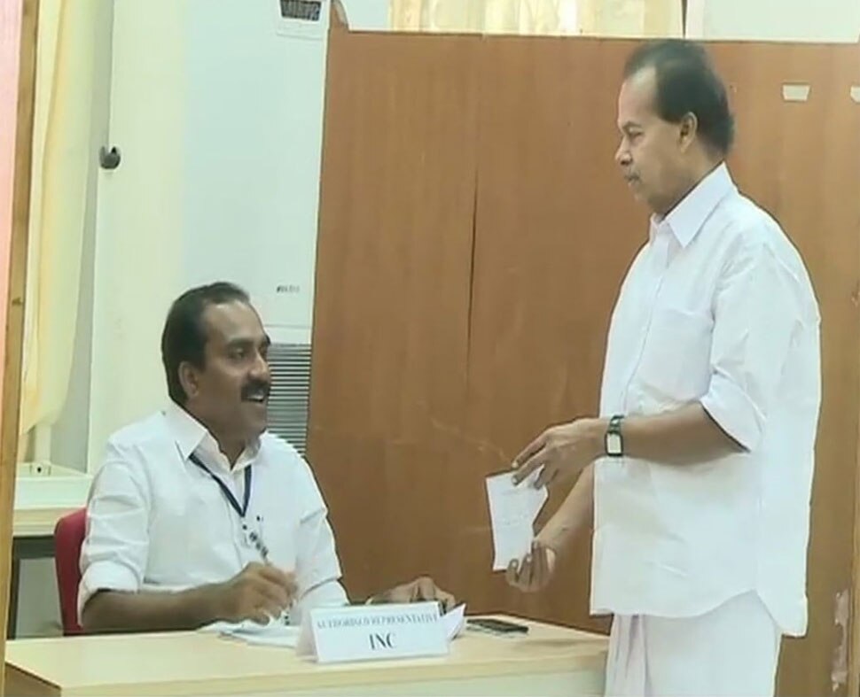 Voting underway at Vidhan Soudha in kerala Voting underway at Vidhan Soudha in kerala
