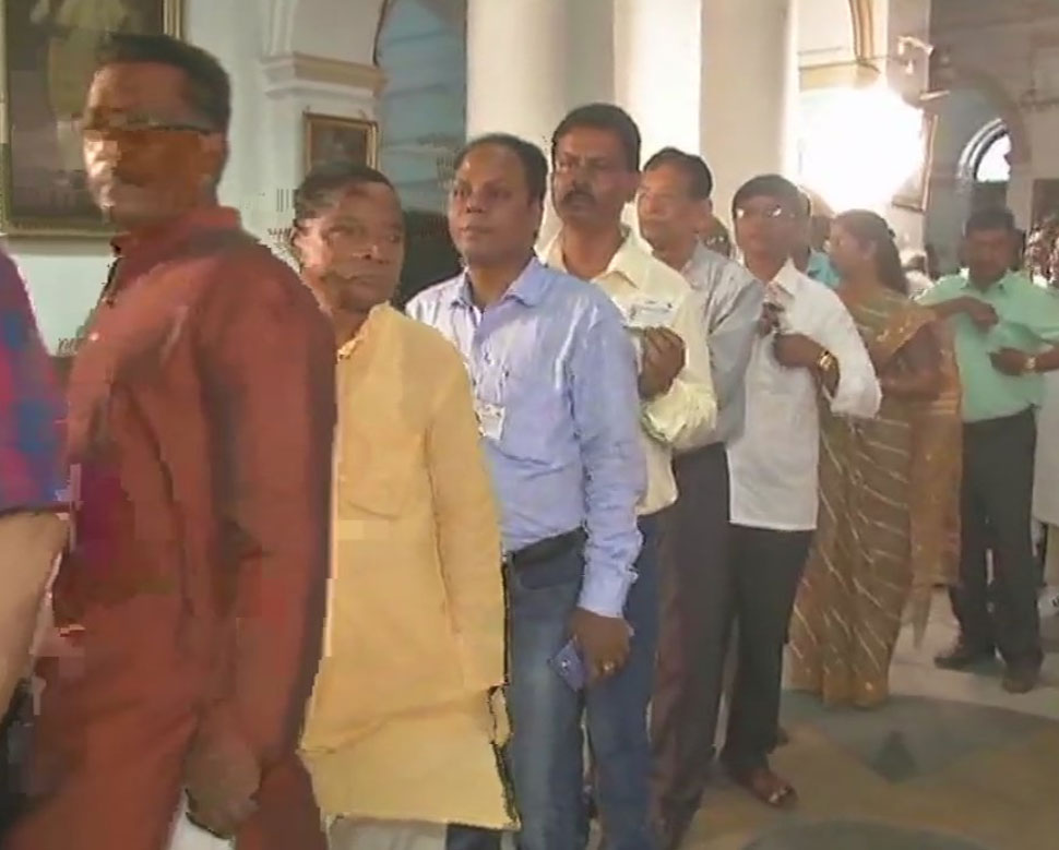 MLA in line during rajya sabha election MLA in line during rajya sabha election