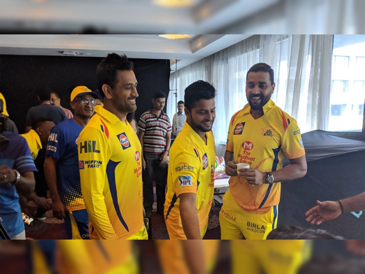 चेन्नई सुपर किंग्स ने शुरू किए अभ्यास सत्र (PIC : TWITTER/CSK)