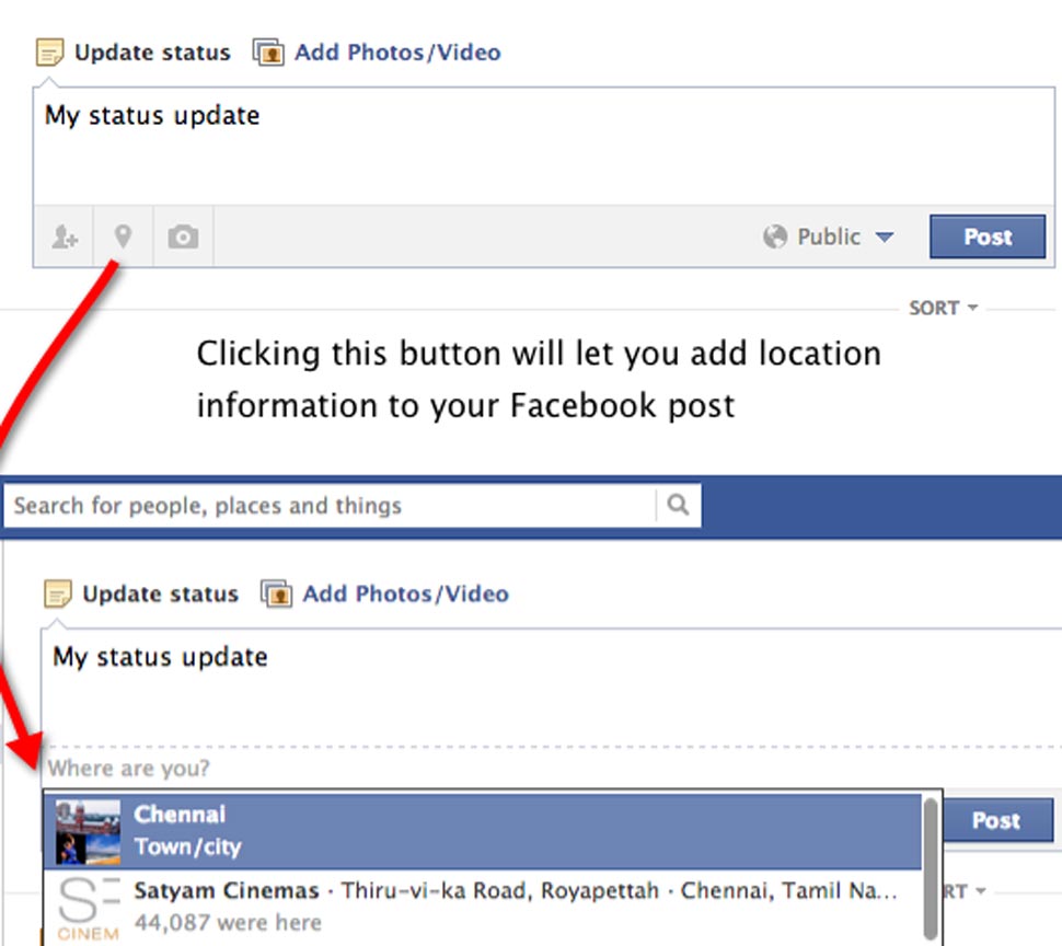 Do not tag you location on Facebook post Do not tag you location on Facebook post