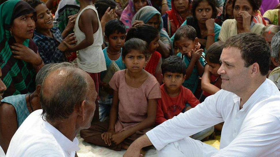 Congress President Rahul Gandhi interacts with the residents of Urer in Amethi Congress President Rahul Gandhi interacts with the residents of Urer in Amethi