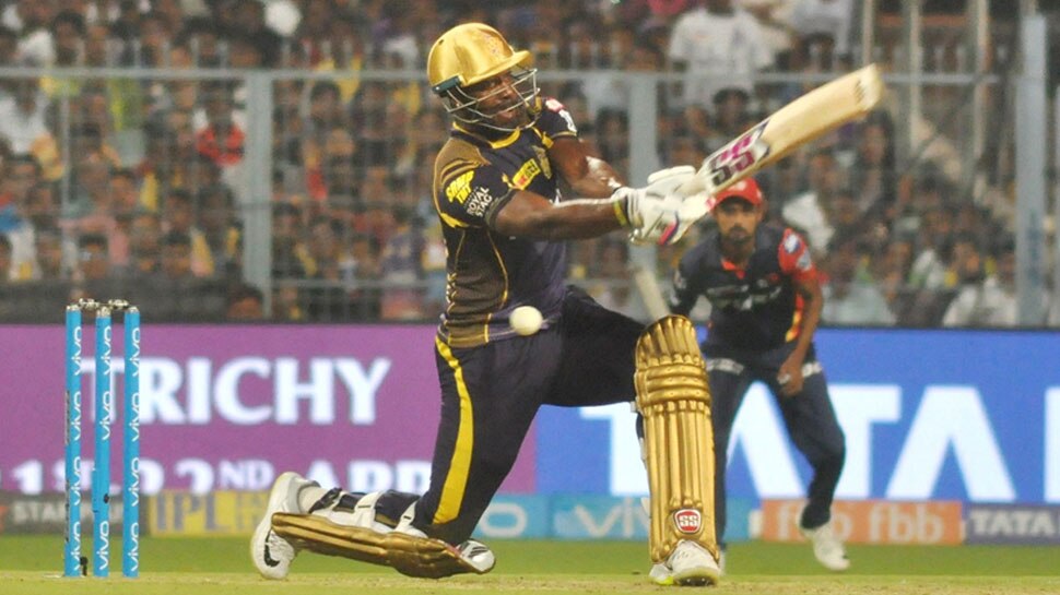 Andre Russell slashed Shami Andre Russell slashed Shami