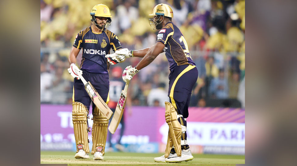 Andre Russell and Nitish Rana Andre Russell and Nitish Rana