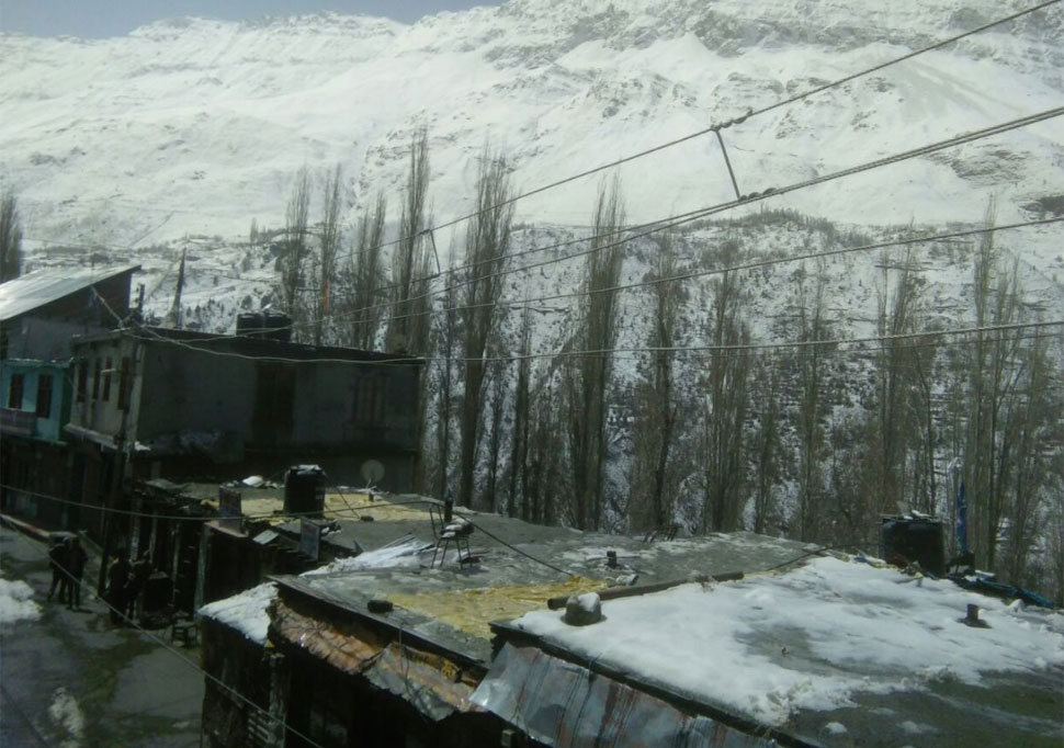 snowfall in Himachal Pradesh eylong in Lahaul-Spiti snowfall in Himachal Pradesh eylong in Lahaul-Spiti