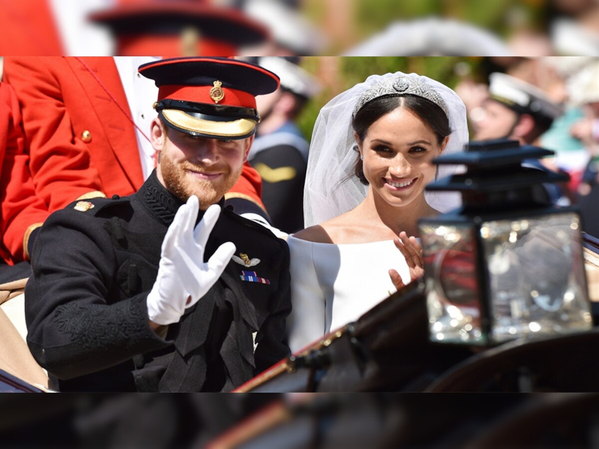क्वीन एलिजाबेथ की कार में ही मेगन मार्केल और प्रिंस हैरी की शादी में पहुंचा था डॉग (फाइल फोटो-Reuters)