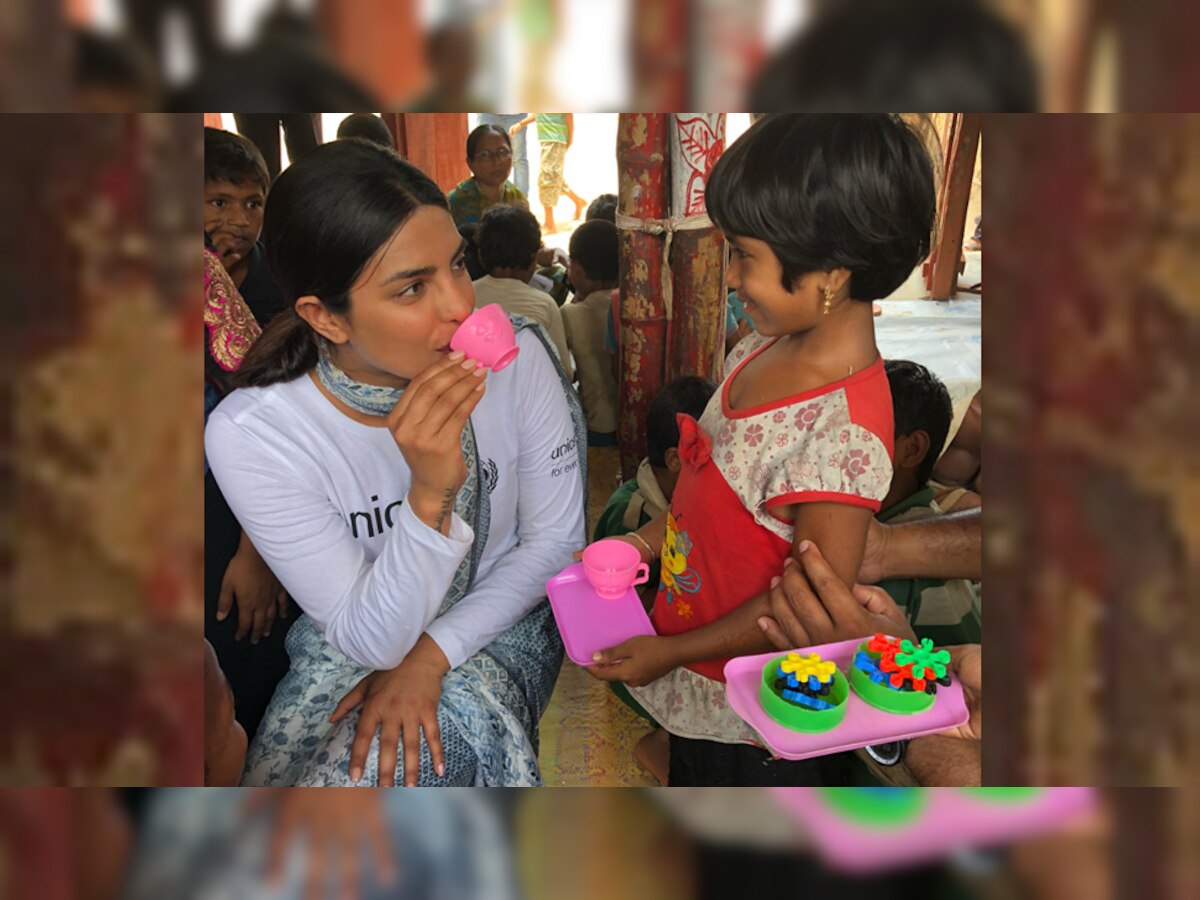  प्रियंका चोपड़ा ने सोशल मीडिया पर रोहिंग्या शरणार्थी शिविरों के अपने दौरे के अनुभव साझा किए (फोटो साभार @priyankachopra/Instagram)