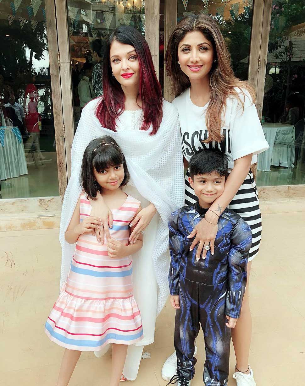 Aishwarya Rai Bachchan with Daughter attends Shilpa Shetty’s son’s birthday Party Aishwarya Rai Bachchan with Daughter attends Shilpa Shetty’s son’s birthday Party
