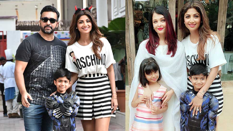 Aishwarya Rai Bachchan with Daughter attends Shilpa Shetty’s son’s birthday Party Aishwarya Rai Bachchan with Daughter attends Shilpa Shetty’s son’s birthday Party