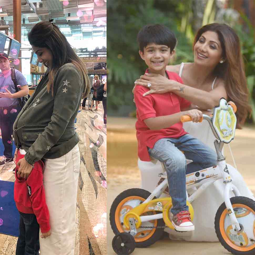 birthday special see in pics the bond of shilpa shetty with his son vihaan  | शिल्पा शेट्टी के बर्थडे पर देखें, उनके बेटे से साथ उनकी ये 10 प्यारी PICS