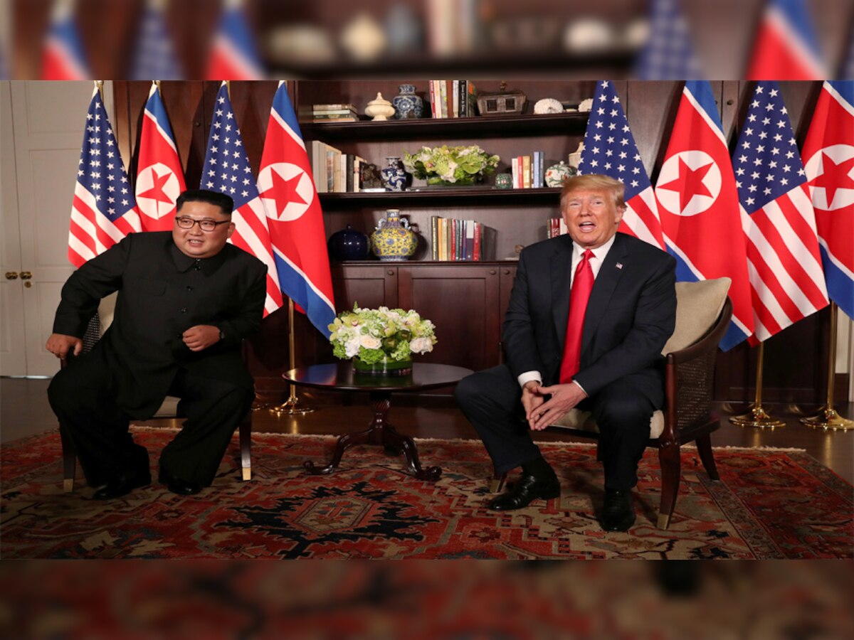 अमेरिकी राष्ट्रपति डोनाल्ड ट्रंप और उत्तर कोरियाई नेता किम जोंग उन (फोटो- Reuters)