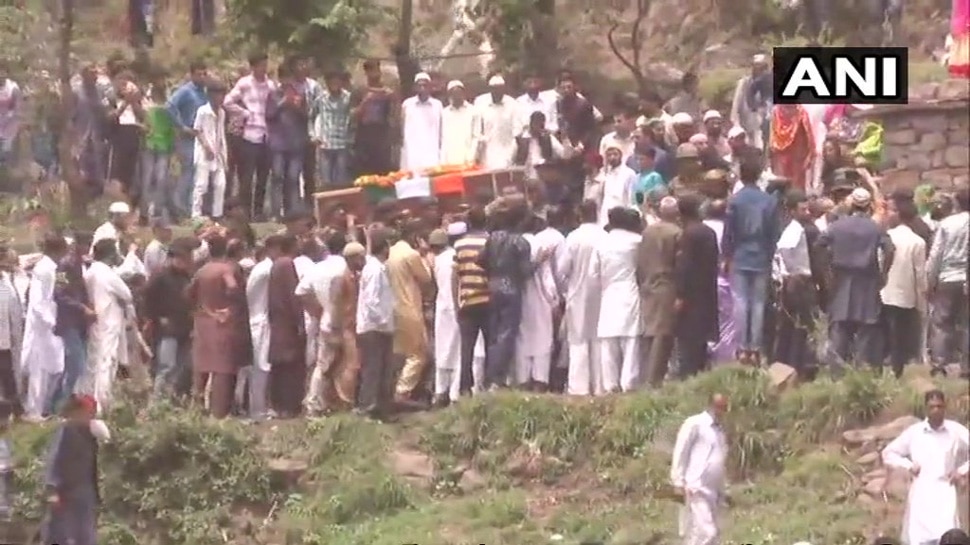 martyr Aurangzeb funeral martyr Aurangzeb funeral