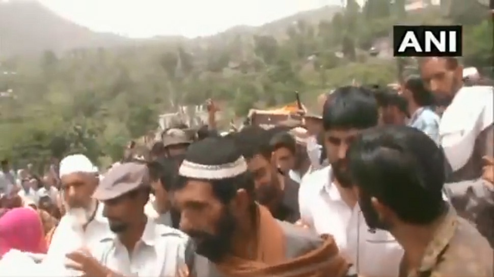 martyr Aurangzeb funeral martyr Aurangzeb funeral