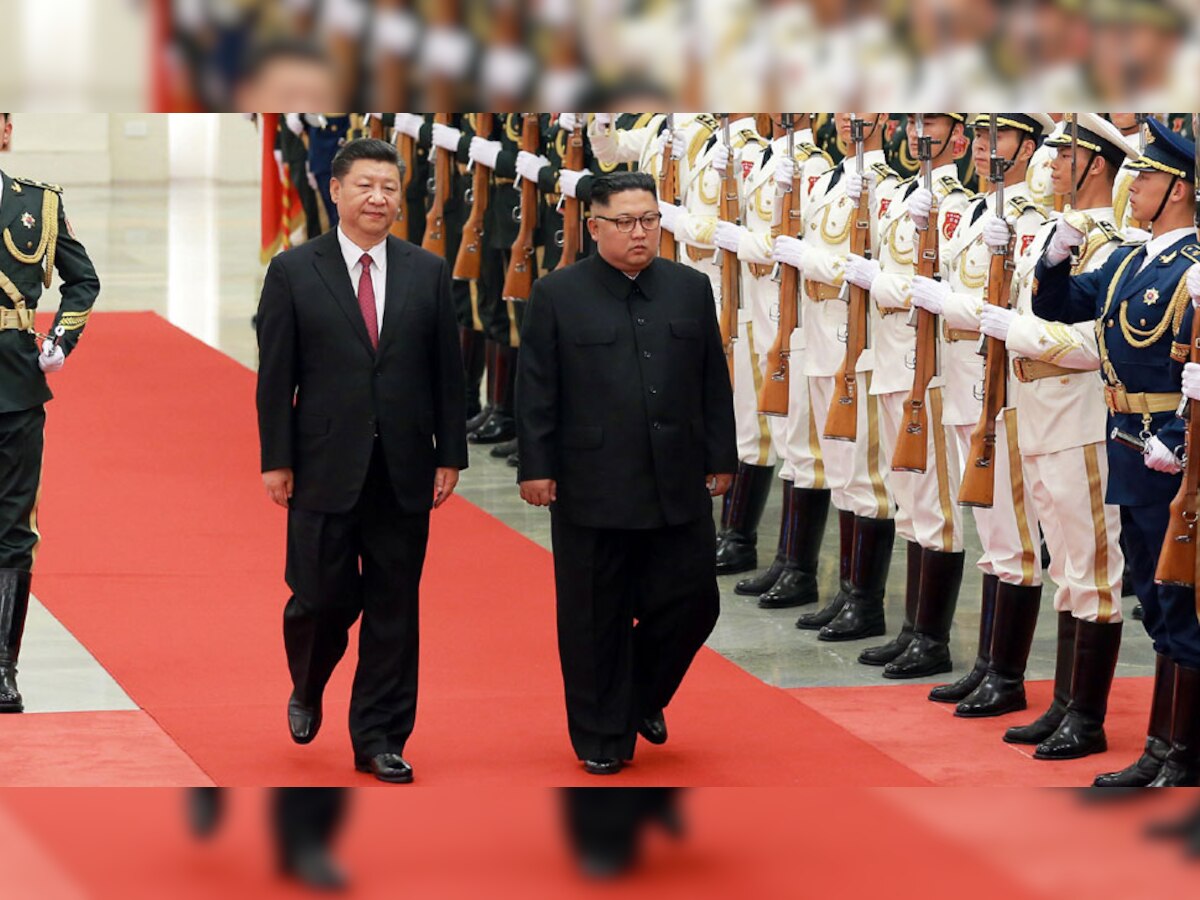 नॉर्थ कोरिया के शासक किम जोंग का एक साल में यह तीसरा चीन दौरा है. (फोटो साभार : Reuters)