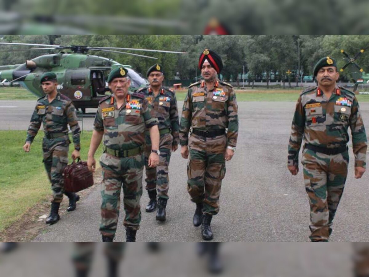सेना प्रमुख ने जम्मू कश्मीर के राज्यपाल एन एन वोहरा से भी मुलाकात की  