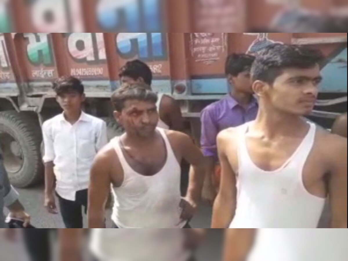 भोजपुर में सिपाही ने ट्रक ड्राइवर का सिर फोड़ा