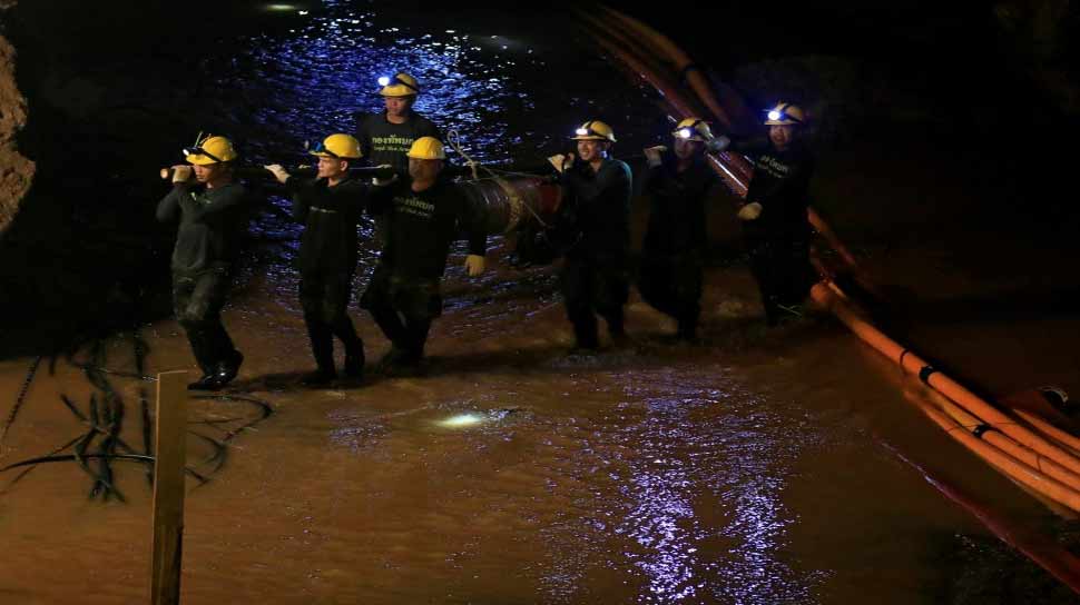 police rescue operation complete in Tham Luang cave police rescue operation complete in Tham Luang cave