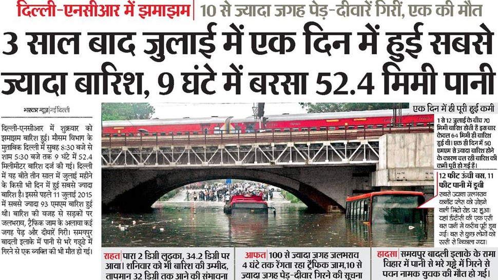 Top news of hindi and english newspaper