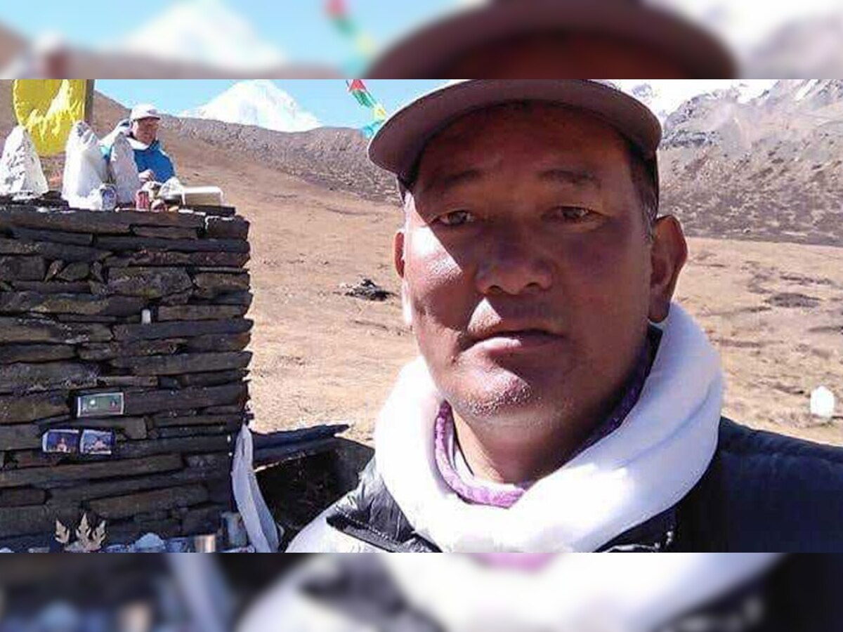 पेंबा शेरपा 13 जुलाई की सुबह 8 बजे वापस लौटते हुए लद्दाख में पहाड़ों में लापता 