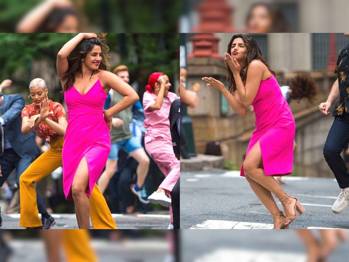 प्रियंका चोपड़ा न्यूयॉर्क की सड़कों पर डांस करती हुईं.