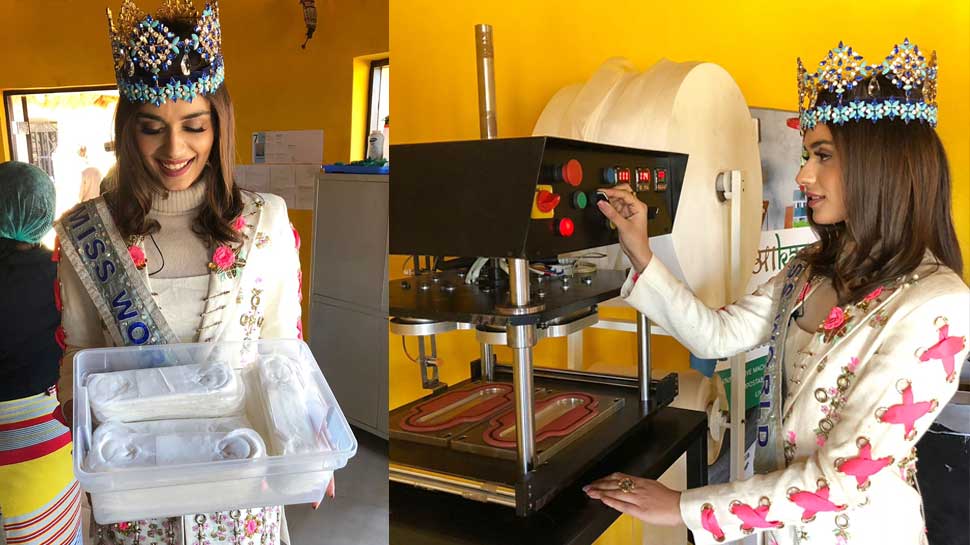 Manushi Chhillar Gives Her Tribute to Nelson Mandela in South Africa by making Manushi Chhillar Gives Her Tribute to Nelson Mandela in South Africa by making