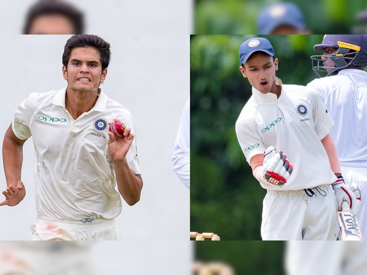  भारत ने पहले अंडर 19 यूथ टेस्ट में श्रीलंका को हरा दिया जिसमें आयुष बदोनी का दोहरा प्रदर्शन रहा जबकि तेंदुलकर उम्मीद के मुताबिक प्रदर्शन नहीं कर सके.   (फोटो : @OfficialSLC)