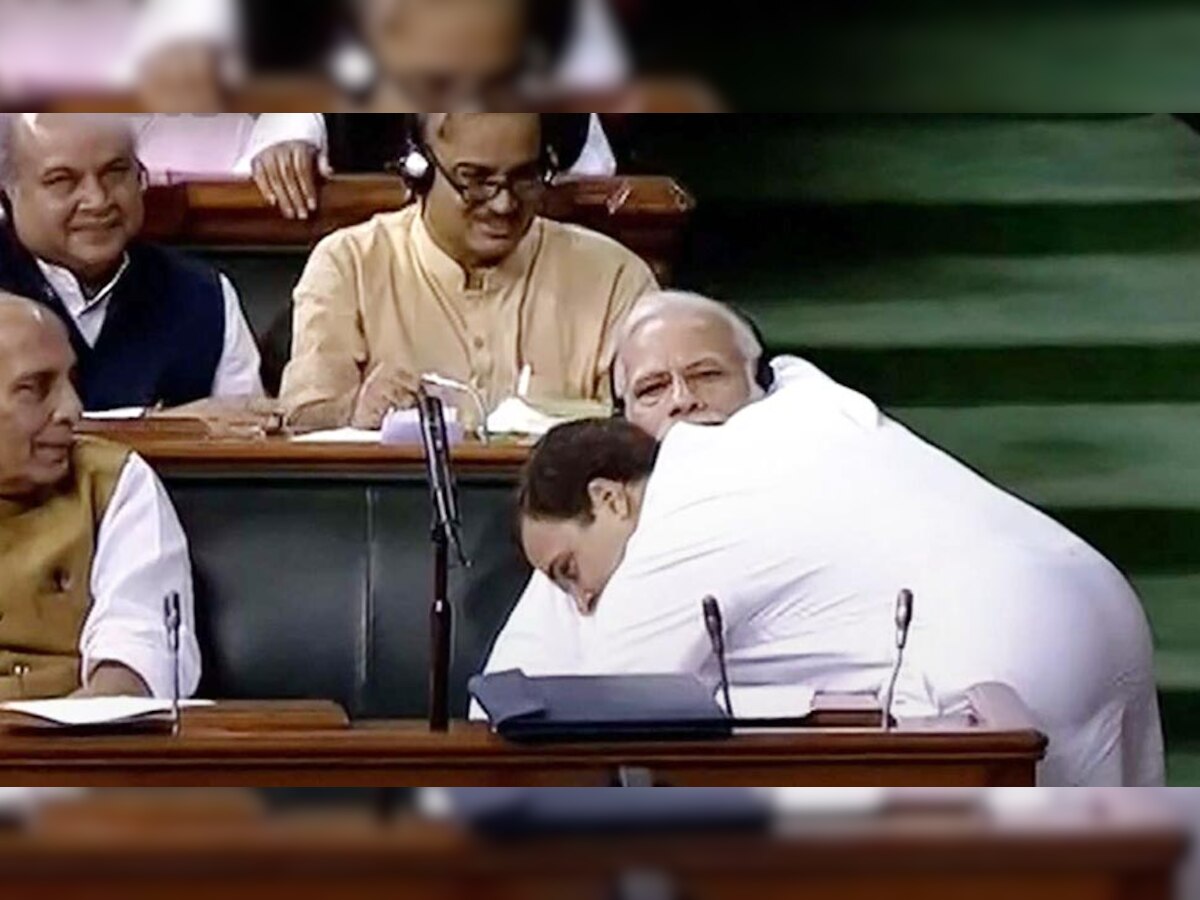 राहुल गांधी ने 20 जुलाई को लोकसभा में अपने भाषण के बाद पीएम मोदी को गले लगाया था. (फाइल फोटो)