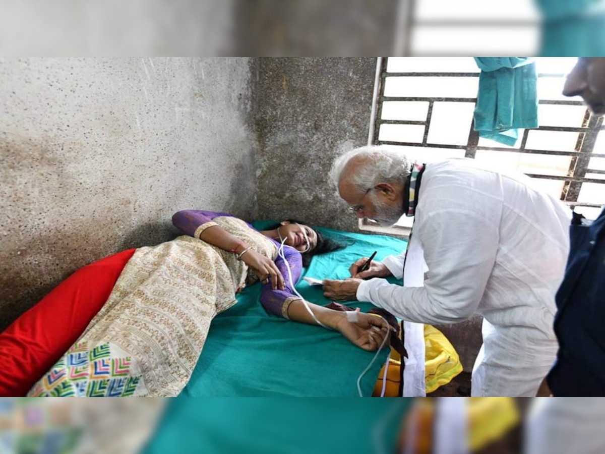 पीएम नरेंद्र मोदी ने अस्‍पताल जाकर रीता मुडी का हाल-चाल जाना था.(फाइल फोटो)