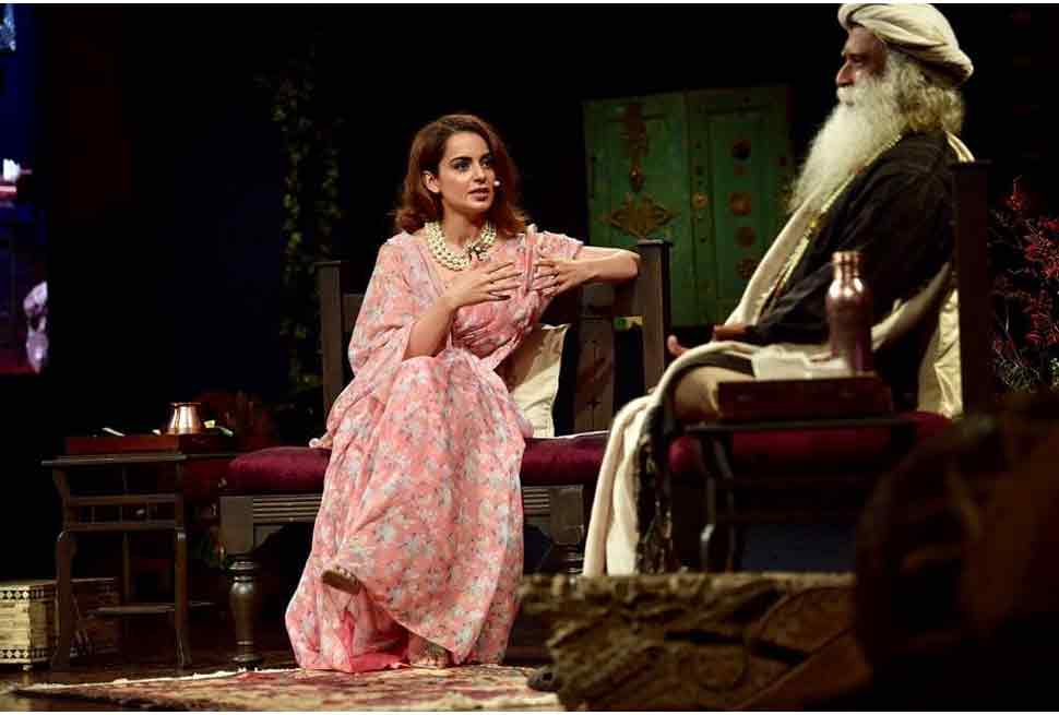 Kangana Ranaut an interaction with Sadhguru Kangana Ranaut an interaction with Sadhguru