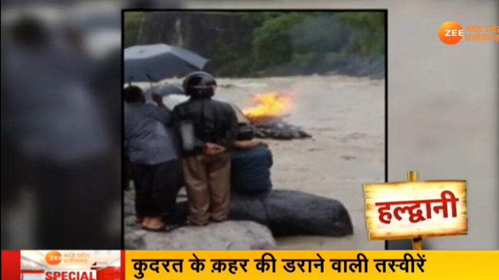 शव चित्रशिला घाट रानीबाग लाए थे परिजन Rain and Flood in Haldwani