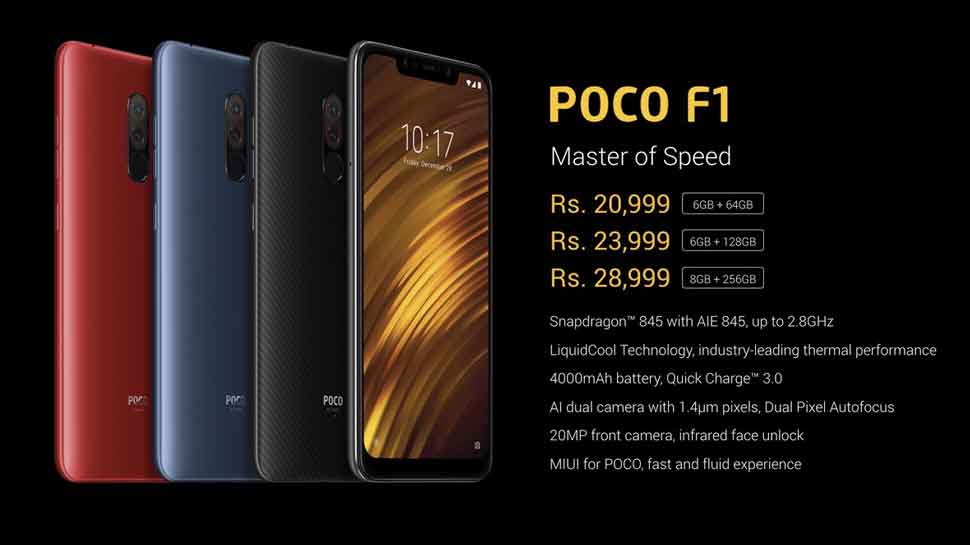 बैटरी 4000mAh की है Xiaomi sub brand Poco F1 does not support HD videos of Netflix and Amazon Prime