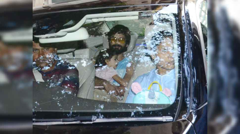 5 सितंबर को जेन कपूर का हुआ जन्म Shahid Kapoor and Mira Rajput spotted with new born son Zain outside hinduja hospital