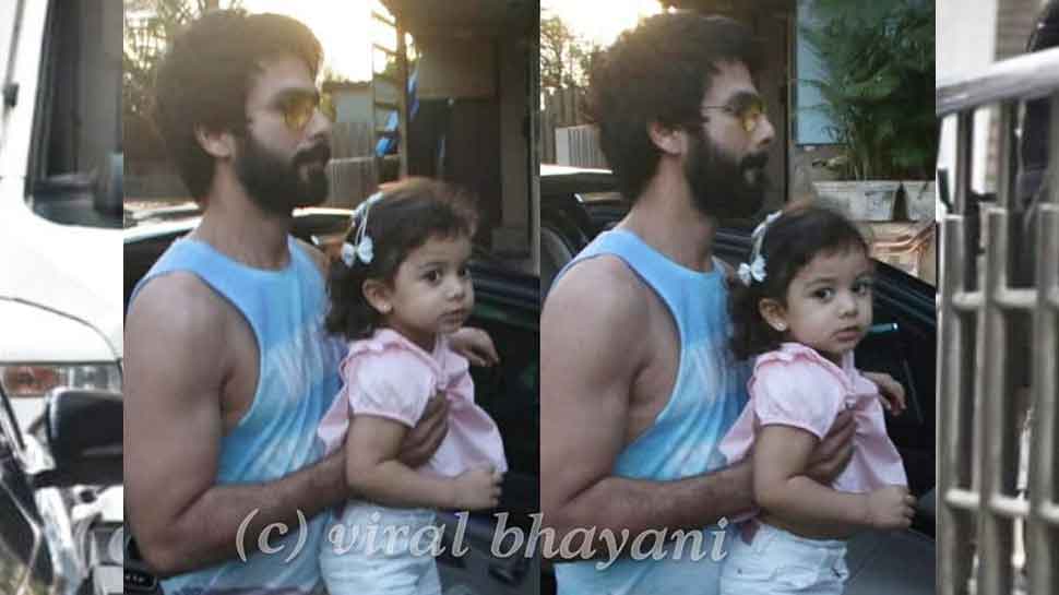 जेन का मतलब खूबसूरत होता है Shahid Kapoor and Mira Rajput spotted with new born son Zain outside hinduja hospital