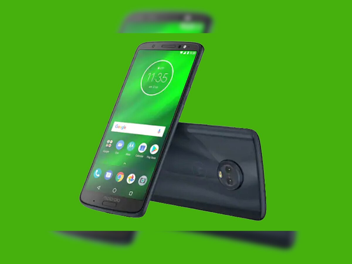 नई दिल्ली में सोमवार को पेश स्मार्टफोन Moto G6 Plus