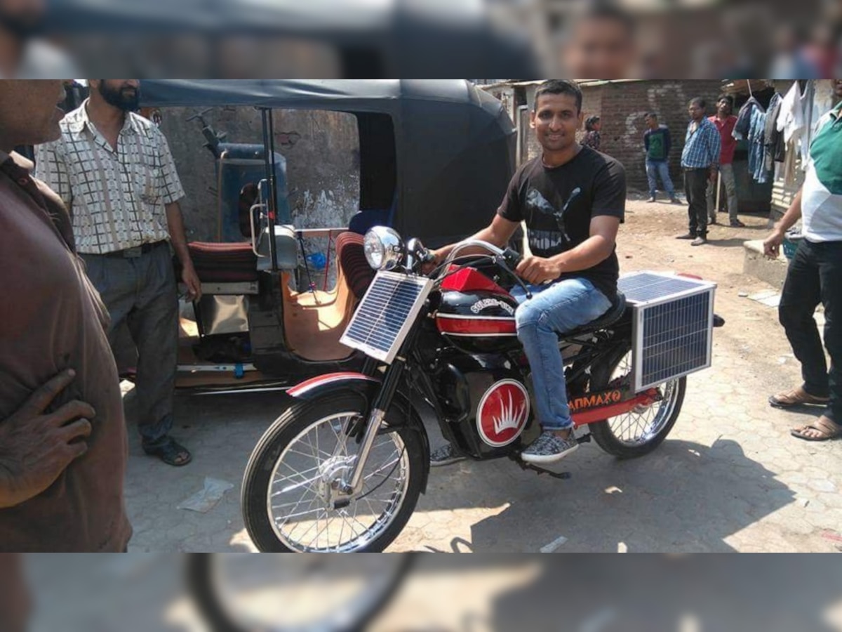 जिगर पटेल ने ये बाइक बनाई है (फोटो सौजन्य - ट्विटर @indiabikeweek)