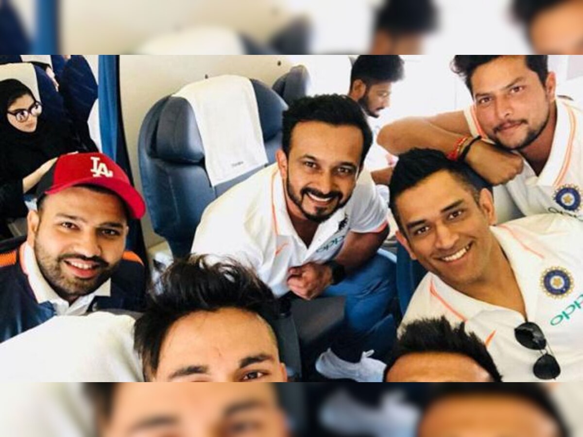 कप्तान रोहित और सीमित ओवर के विशेषज्ञ दुबई पहुंचे (PIC : TWITTER/Indian cricket Team)
