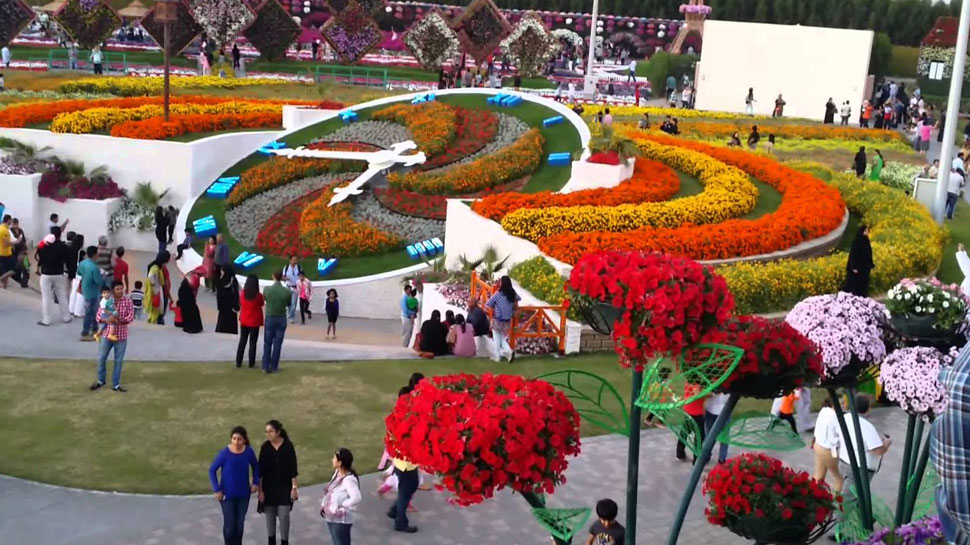 दुनिया का सबसे बड़ा फूलों का बाग dubai have world's largest flower garden