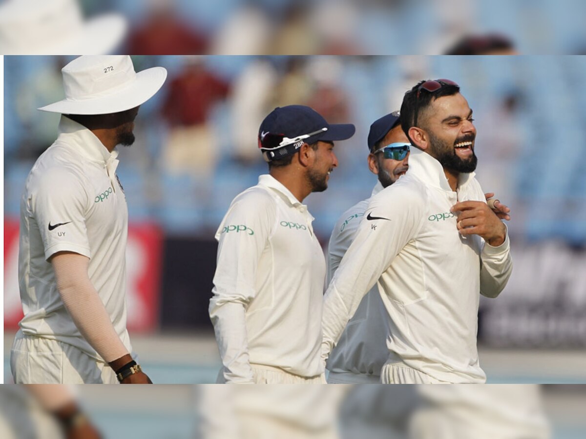 टीम इंडिया ने राजकोट टेस्ट के तीसरे दिन ही वेस्टइंडीज को हरा दिया. (फोटो: IANS)