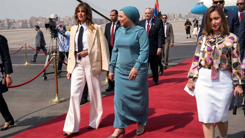 मिस्र में मेलानिया ट्रंप Melania Trump in Egypt