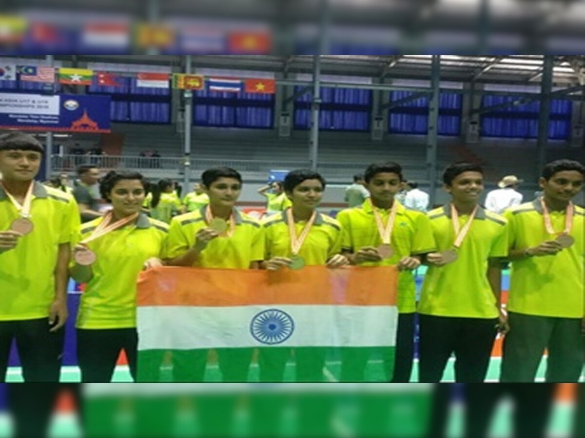 एशियन जूनियर चैंपियनशिप में भारतीय बैडमिंटन खिलाड़ियों को पांच मेडल (PIC : IANS)
