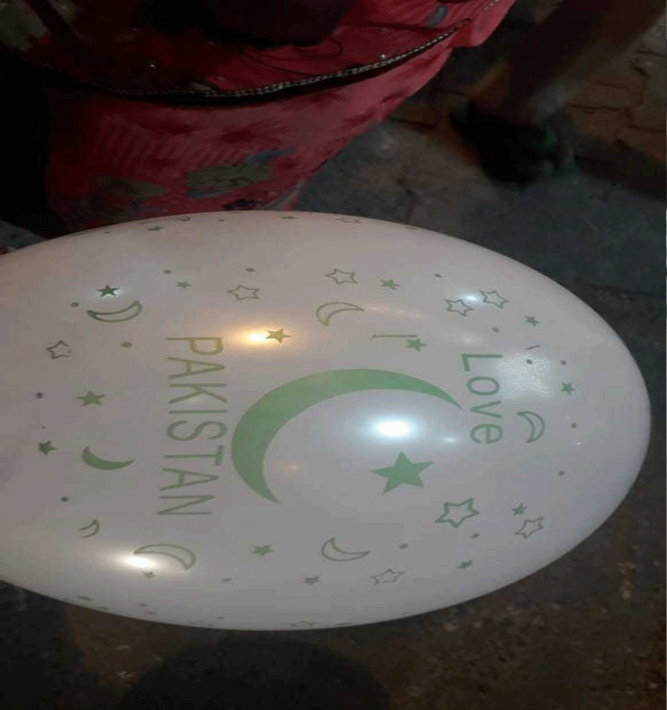 गुब्बारों पर लिखा था आई लव पाकिस्तान I love Pakistan balloon in Mathura-4