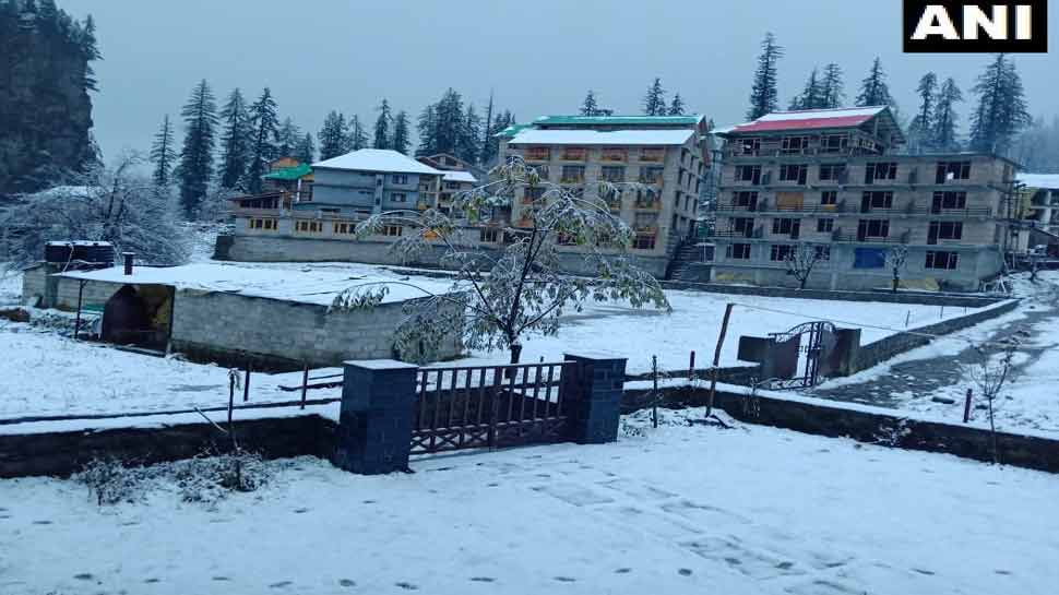मनाली में बारिश भी हुई temperature decreases in himachal pradesh