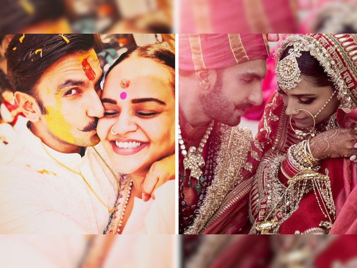रणवीर सिंह-दीपिका पादुकोण ने इटली के लेक कोमो में शादी रचाई. (फोटो साभार: Instagram/Shanoosharma)