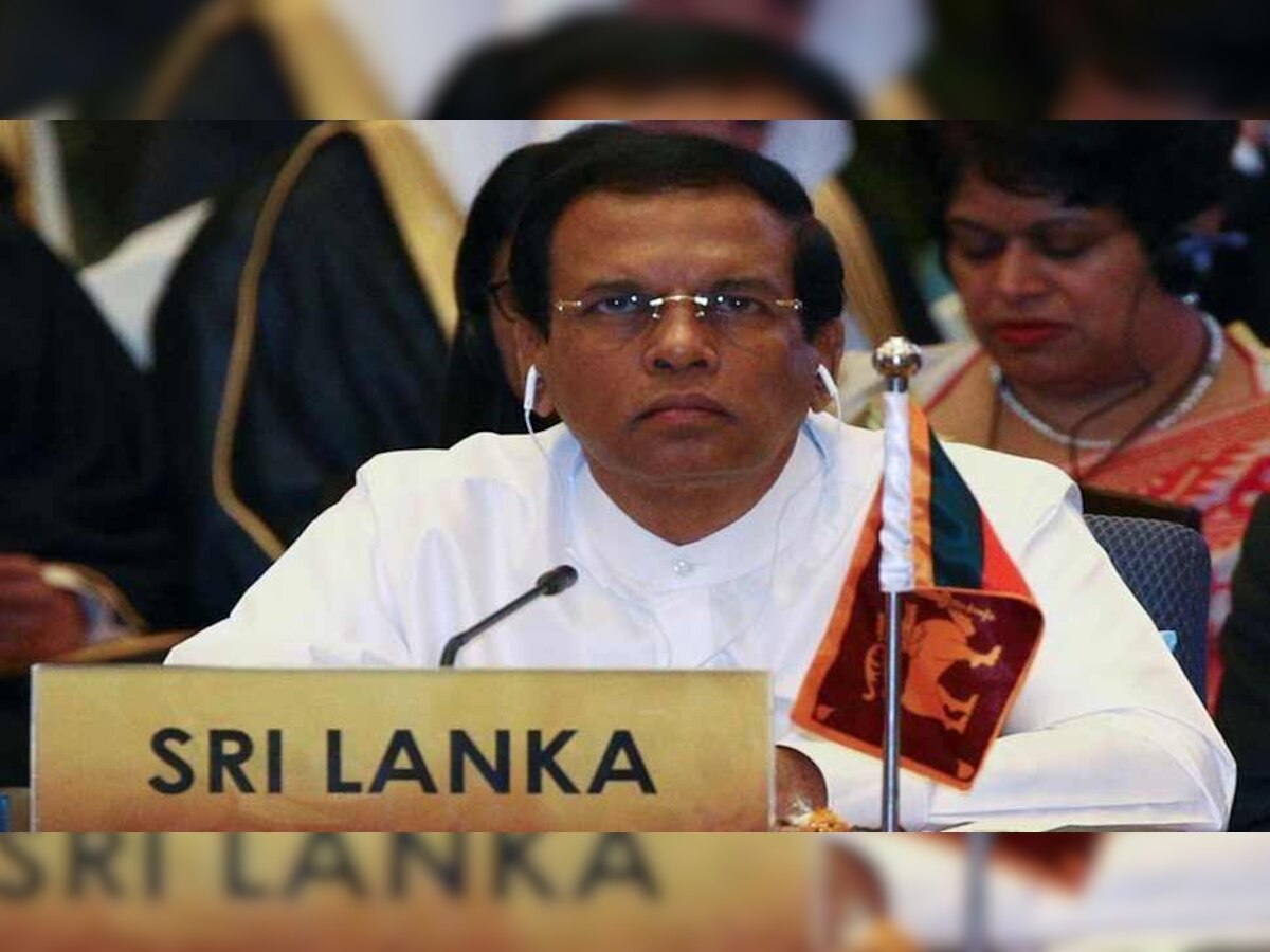  श्रीलंका के राष्ट्रपति मैत्रीपाला सिरिसेना.(फाइल फोटो)