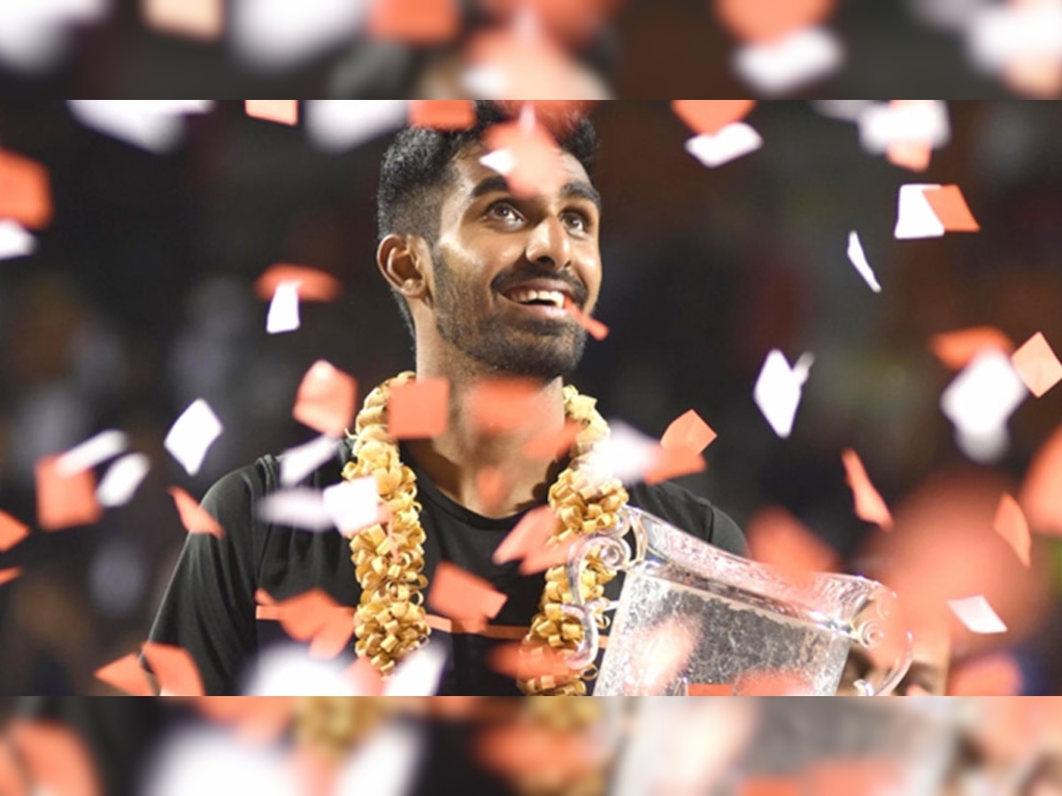 29 साल के प्रजनेश गुणेश्वरन को एटीपी चैलेंजर टूर बेंगलुरू ओपन का खिताब जीतने का फायदा रैंकिंग में भी मिला है. (फोटो: IANS)