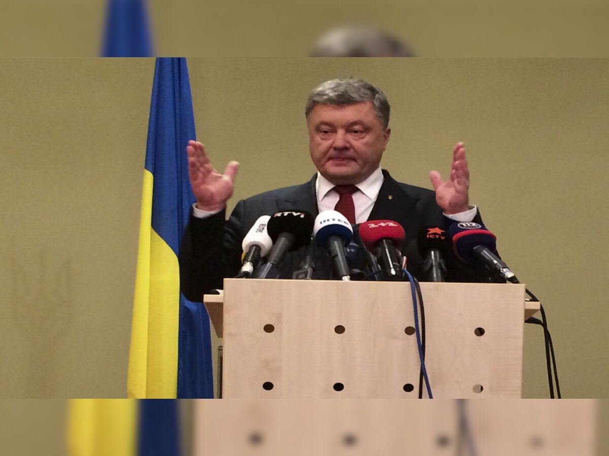 यूक्रेन के राष्ट्रपति पेट्रो पोरोशेंको (फोटो साभार :Reuters)