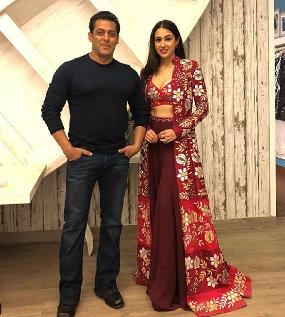 सलमान के साथ सारा salman khan with sara ali khan