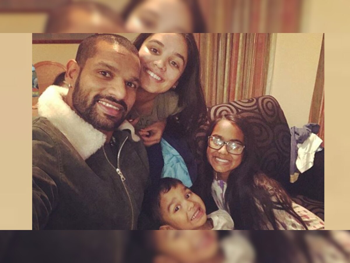 क्रिकेट से दूर शिखर धवन अपने परिवार के साथ वक्त बिता रहे हैं (PIC : Instagram/Shikhar Dhawan)