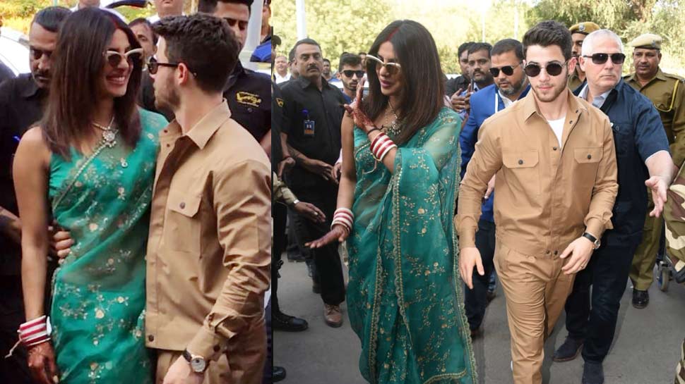 प्रियंका की शादी 1 और 2 दिसंबर को हुई priyanka chopra and nick jonas Delhi Reception